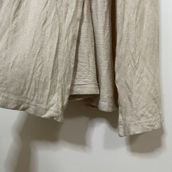 Free People FP beach Spell On You Maxi gauze cinch Dress tan oat US Small - Picture 7 of 9